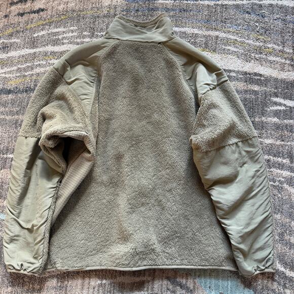 Men's Gen III U.S. Army Military Issue Polartec Green Fleece Zip Up Jacket Sz L - Picture 7 of 9